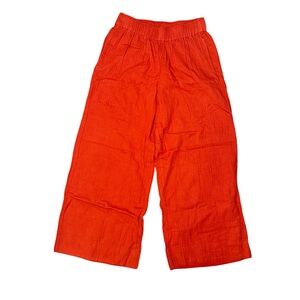 Pact Bold Red Wide-Leg Pants